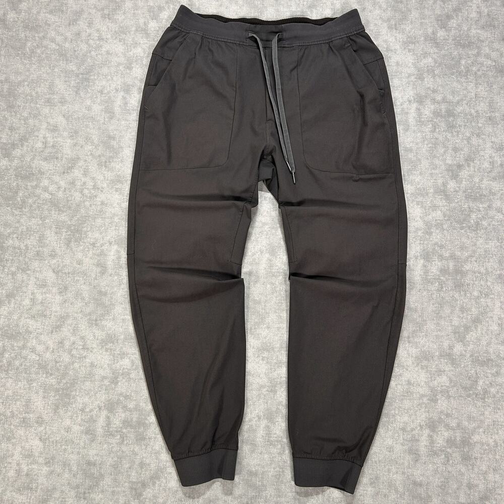 lululemon ABC Jogger Mens L Obsidian Gray Warpstreme Tapered Pants LM5574S